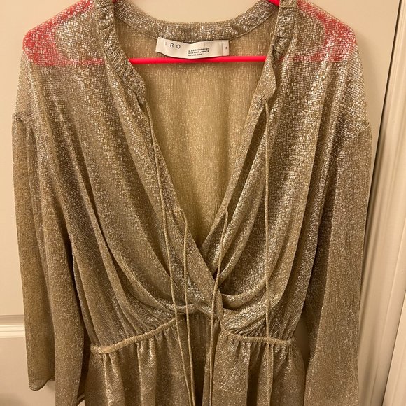 Iro Spacious Golden Metallic Top - Picture 5 of 8